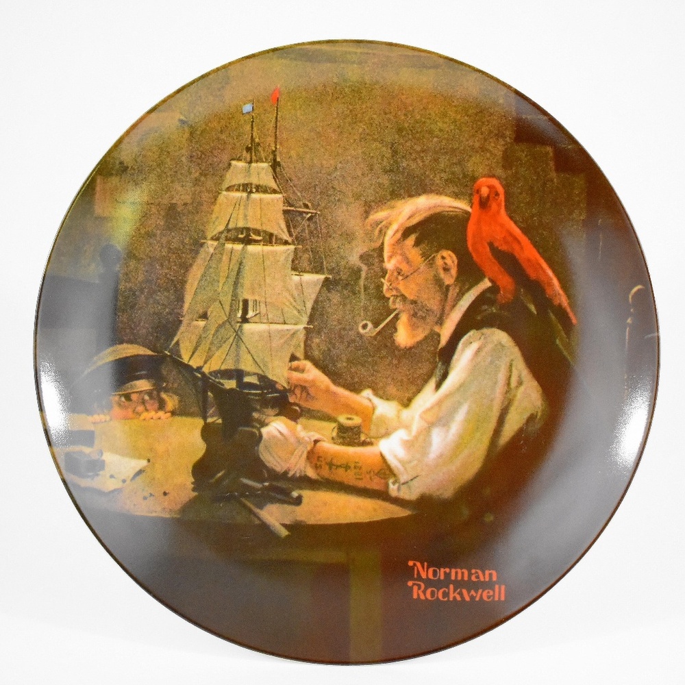 Edwin M Knowles China Norman Rockwell VTG Plates